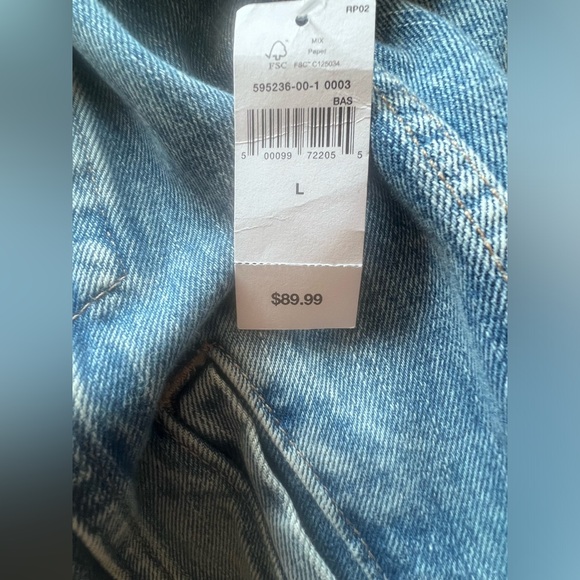 Gap Puff Sleeve Denim Jacket *NWT* - Picture 5 of 9